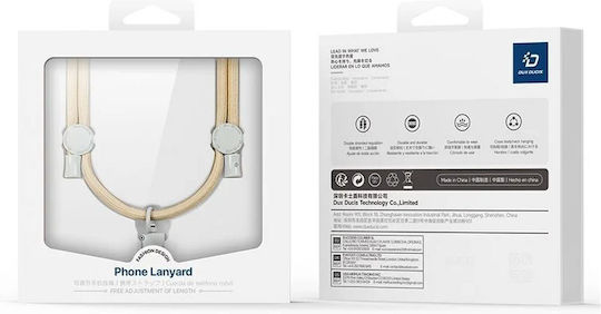 Dux Ducis Cross-body Каишка за врата за мобилни телефони Жълт