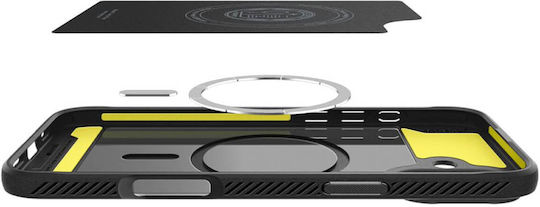 Spigen Rugged Armor Magfit Umschlag Rückseite Kunststoff 0.3mm Matte Black (iPhone 16 Plus)