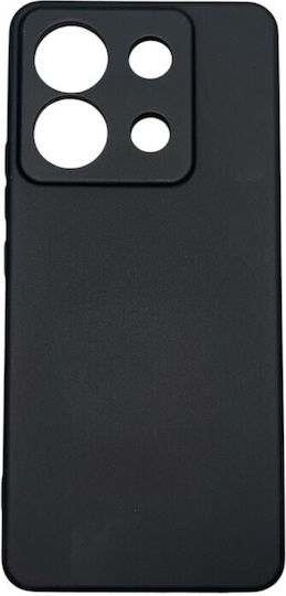 Redmi Back Cover Silicon / Tempered Glass 2mm Negru (Redmi A2)