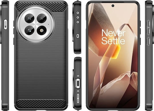 Techsuit Carbon Back Cover Σιλικόνης Μαύρο (OnePlus 13)
