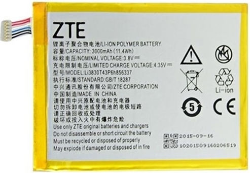 ZTE LI3830T43P6H856337 Заместителна батерия 3000mAh за ZTE Blade S6 Plus