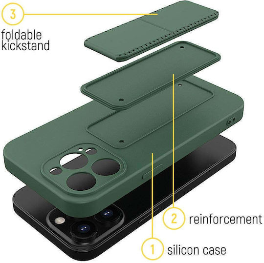 Wozinsky Kickstand Flexible Back Cover Σιλικόνης Κόκκινο (iPhone 13 Pro)
