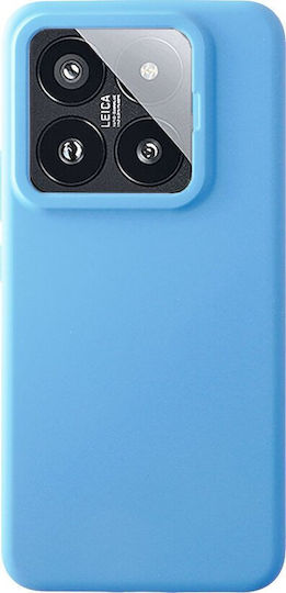 Idol 1991 Velvet Elite Silicone Plastic Waterproof Blue Back Cover for Xiaomi 14 Pro