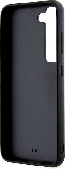 Karl Lagerfeld 3d Rubber Glitter Logo Back Cover Plastic / Silicon Negru (Galaxy S23)