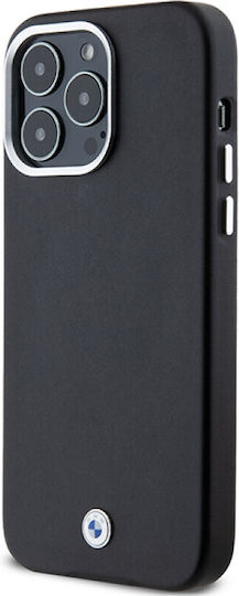 BMW Wrapped Back Cover Σιλικόνης / Πλαστικό / Δερμάτινο Μαύρο (iPhone 15 Pro Max)