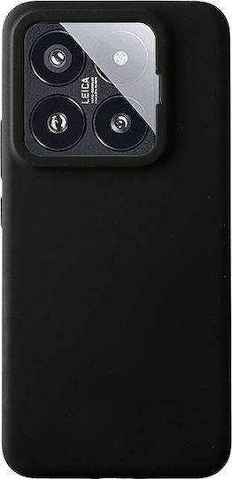 Idol 1991 Velvet Elite Silicone Back Cover Waterproof Black for Xiaomi 14 Pro