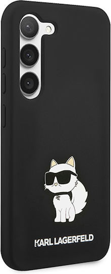 Karl Lagerfeld Choupette Umschlag Rückseite Kunststoff / Silikon Schwarz (Galaxy S24+)