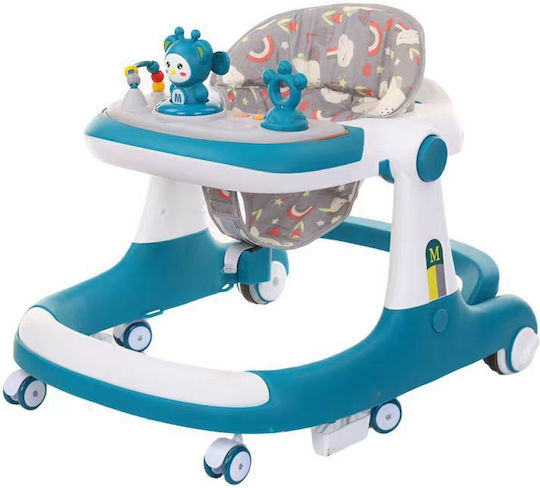 Homeone Baby Walker with Music for 6+ Months Blue