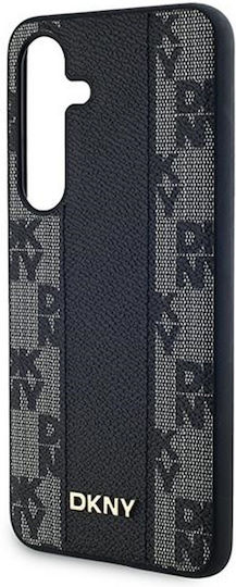 DKNY Pattern Umschlag Rückseite Synthetisches Leder / Leder Schwarz (Galaxy S24)