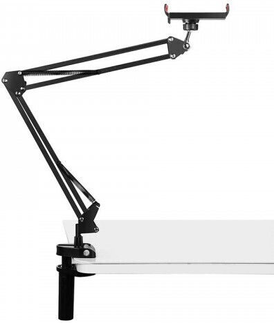 Puluz Desk Stand Mobile Phone Stand with Extension Arm in Black Colour