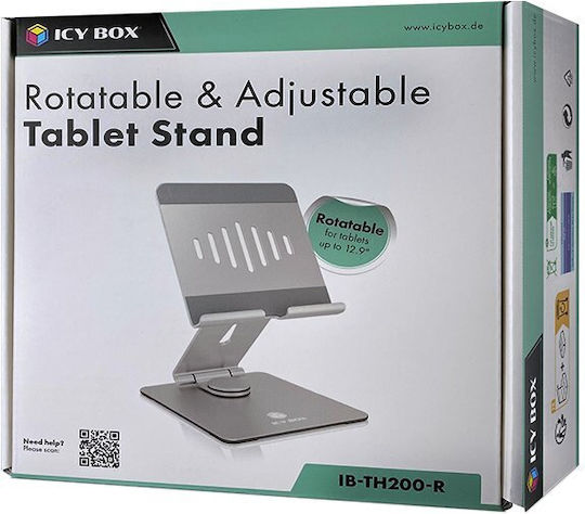 Icy Box Mobile Stand with Arm in Silver color Ib-th200-r