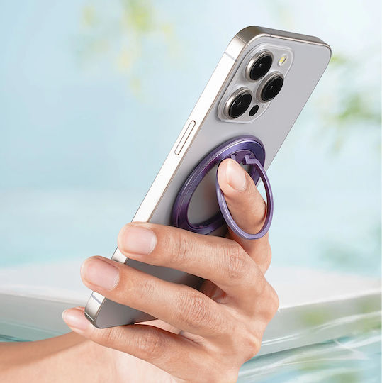 Techsuit Magsafe Phone Ring Mpr2 Round Shape Aluminium Alloy Silver
