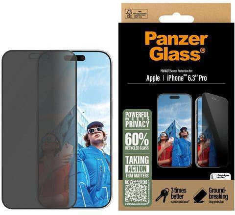 PanzerGlass Privacy Tempered Glass (iPhone 17 / 17 Pro / 16 Pro)