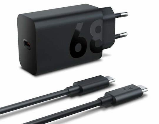Lenovo USB-C Port Charger with USB-C - USB-C Cable 68W Power Delivery / Quick Charge 3.0 Black (ZG38C05739)