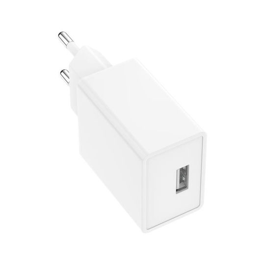iNOS Încărcător Fără Cablu cu Port USB-A 12W Albς