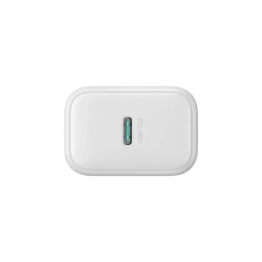 Joyroom Charger Without Cable with USB-C Port 20W Power Delivery / Quick Charge 3.0 Whites (JR-TCF20)