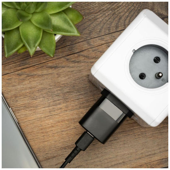 Fixed Wireless Charger with USB-C Port 30W Power Delivery Black