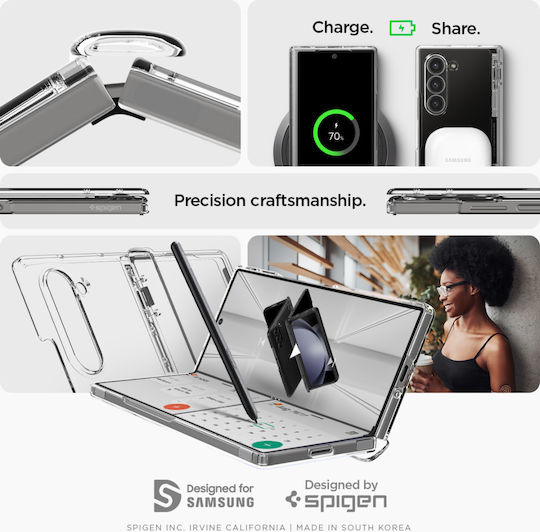 Spigen Ultra Hybrid Pro Back Cover Πλαστικό 2mm Διάφανο (Galaxy Z Fold6)