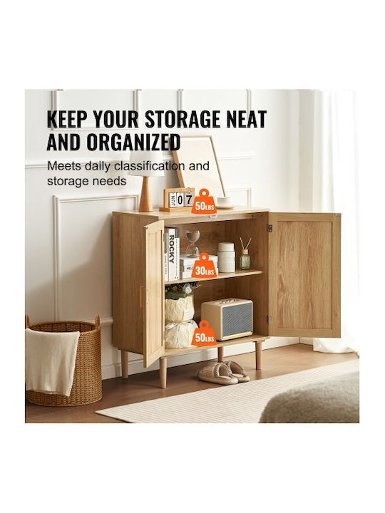 Cabinet Storage Wooden L80xW37.5xH88cm