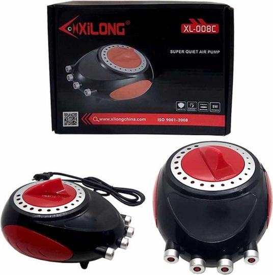 Αεραντλία Ενυδρείου 4 Εξόδους 8w Xilong Xl-008c