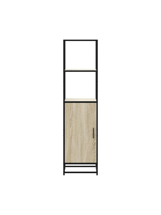 Cabinet Storage Made of Metal & Wood L35.5xW35xH139cm