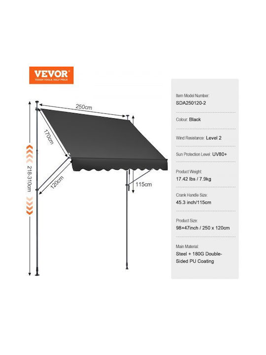 Vevor Tent Terrace 1.5x1.2m