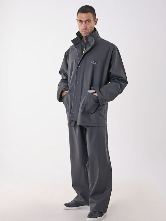 Anorak Waterproof Suit Street Long Black