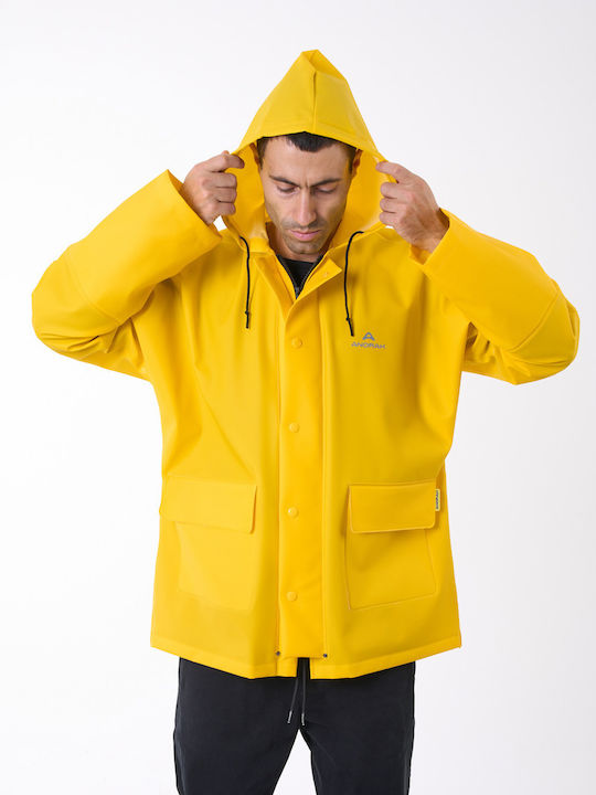Anorak Waterproof Jacket Strutter Flex Long-yellow
