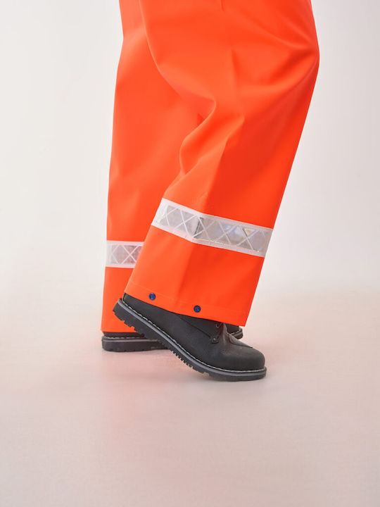 Pantaloni impermeabili cu bretele și reflectorizant Dock Anorak