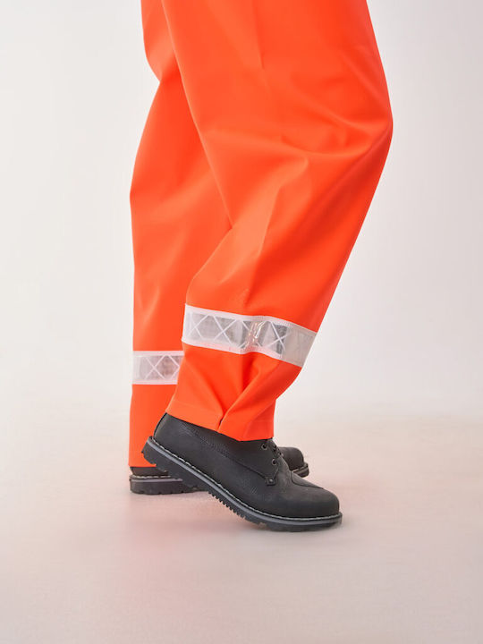 Pantaloni impermeabili cu bretele și reflectorizant Dock Anorak