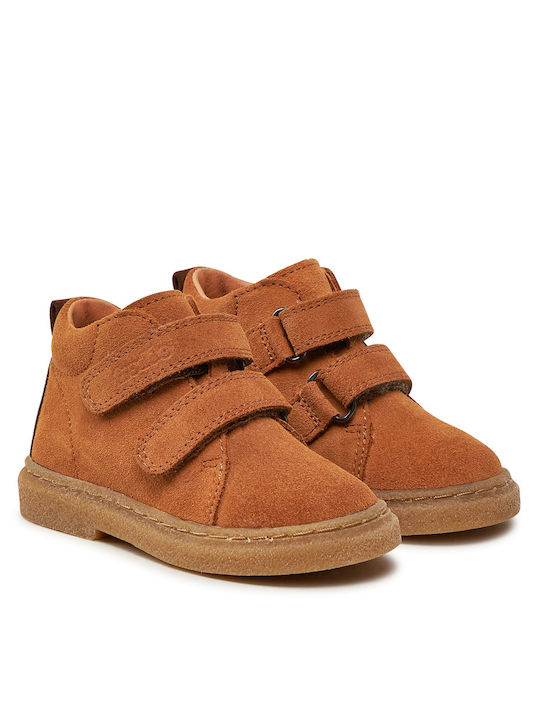 Suede Kids Boots Brown