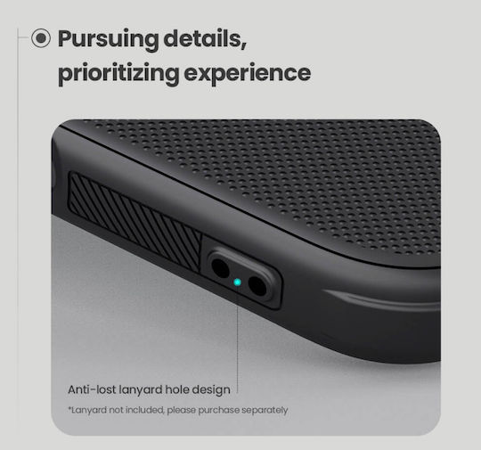 Nillkin Super Frosted Shield Pro Umschlag Rückseite Kunststoff / Silikon 0.5mm Wasserdicht Schwarz (iPhone 16 Plus)