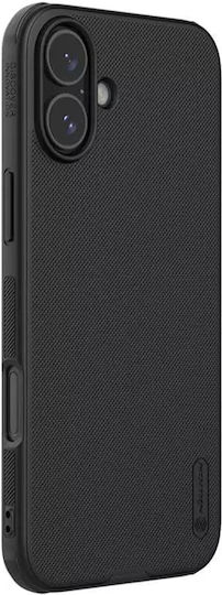 Nillkin Super Frosted Shield Pro Umschlag Rückseite Kunststoff / Silikon 0.5mm Wasserdicht Schwarz (iPhone 16 Plus)