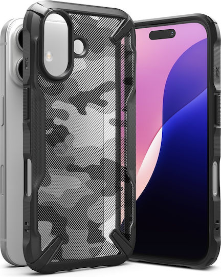 Ringke Fusion X Design Back Cover Black (iPhone 16 Plus)