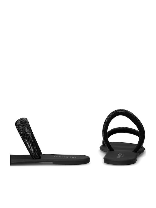 Flache Sandalen für Damen in Schwarz Farbe