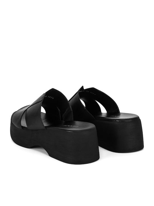 Flache Sandalen für Damen in Schwarz Farbe