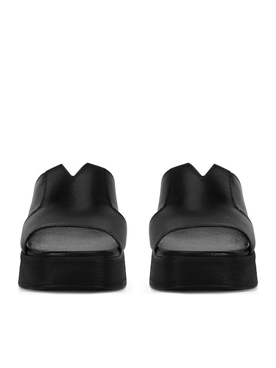 Flache Sandalen für Damen in Schwarz Farbe