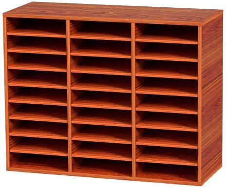 Vevor Wooden File Organizer 27 Slots Brown Wjzlfpjbhb277hqsgv0