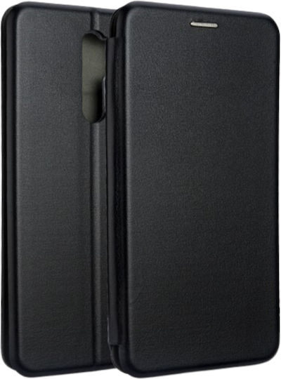 Magnetic Buchen Sie Leder Schwarz (Redmi 9)
