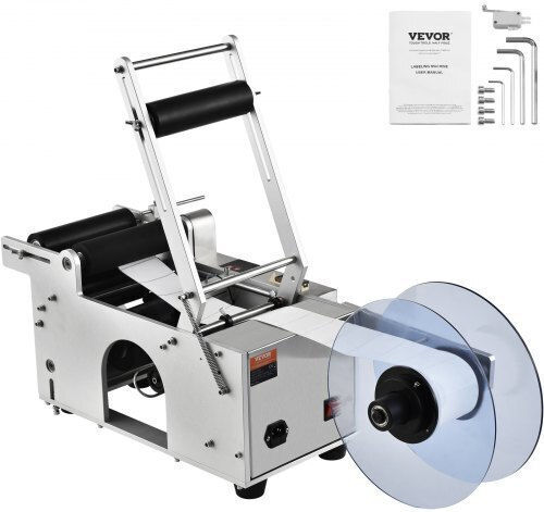 Vevor Semi-Automatic Bottle Labeling Machine 20-50 Pieces Per Minute Electric Label Applicator for Round Bottles Pressure Rod Ddyptbjbxgbsxe1tgv2