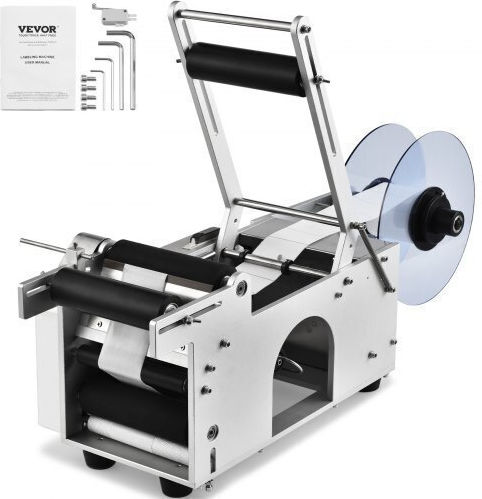 Vevor Semi-Automatic Bottle Labeling Machine 20-50 Pieces Per Minute Electric Label Applicator for Round Bottles Pressure Rod Ddyptbjbxgbsxe1tgv2