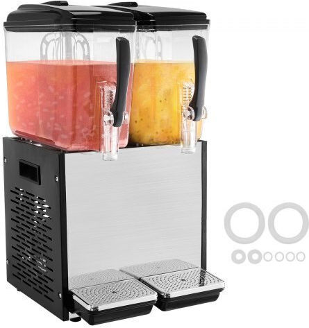 Vevor Doppel Getränkespender Kalt 2x12Es