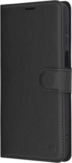 Techsuit Folio Back Cover Leather Black (Moto G55)