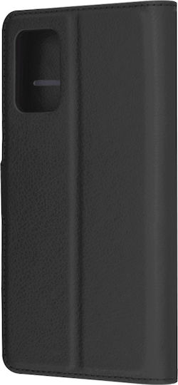 Techsuit Folio Back Cover Leather Black (Moto G55)