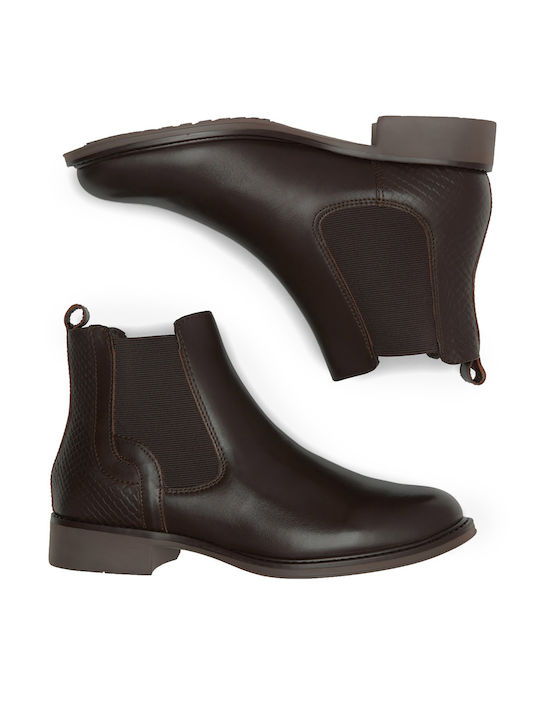 Damen Chelsea Stiefeletten Braun