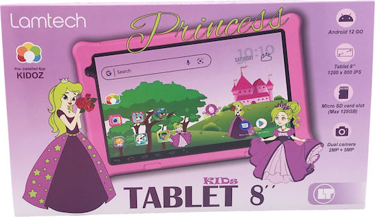 Lamtech Princess LAM114031 8" Tablet (4GB/64GB) Ροζ