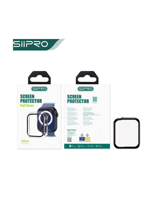 SiiPro Πλαστική Θήκη με Τζαμάκι σε Διάφανο χρώμα για Apple Watch 44mm