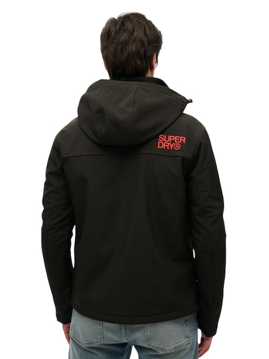 Superdry 'hooded Jacket Softshell Black