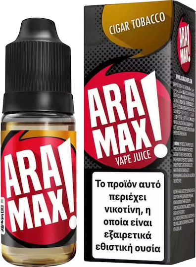 Aramax Lichid de Reumplere Gata Cigar Tobacco cu Aromă de Fumat 18mg 10ml