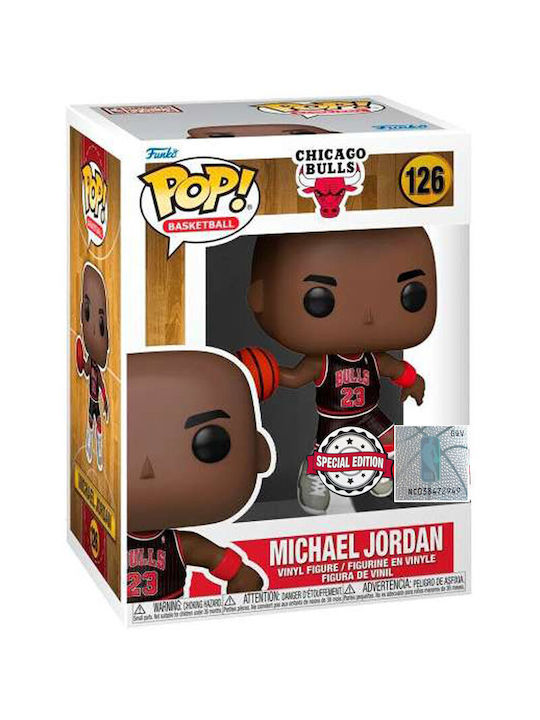 Funko Pop! Basketball: Michael Jordan (with Jordans) (Black Pinstripe Jersey) Special Edition